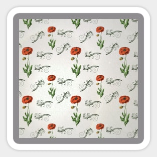 floral pattern case 5 Sticker